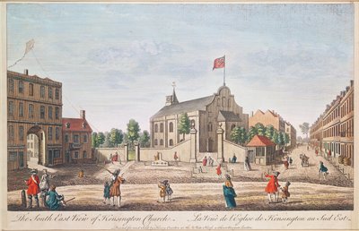 Kensington Church, London, S.E. View by English School
